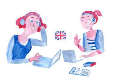 Uzaklık öğrenme öğretmeni ve öğrencisi