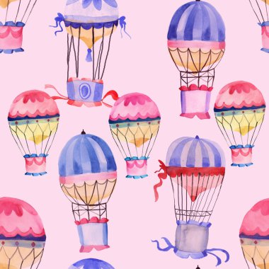 Balonlar pürüzsüz dijital kağıtlarla uçar.