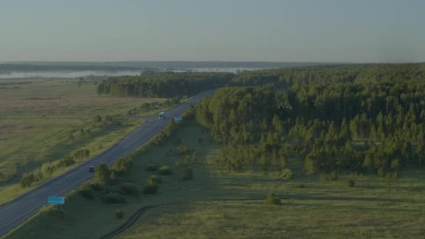 De truck levert de goederen — Stockvideo