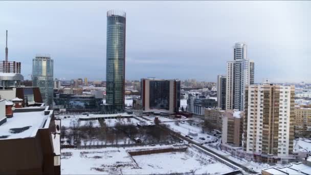 Hyatt Hotel. Вул. Бориса Єлисіна, 8 Єкатеринбург, Росія, 620014. 2019,0125 — стокове відео
