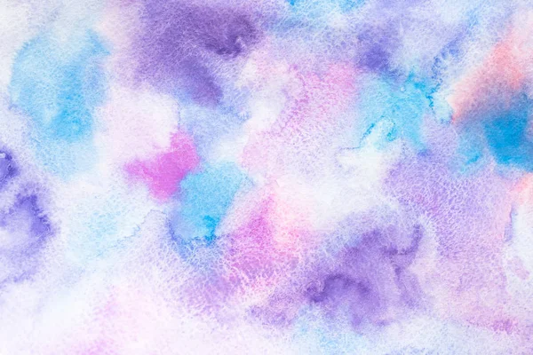 Blueviolet Pink Azure Watercolor Background — Stock Photo, Image