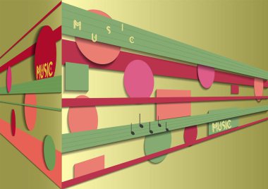 vektör soyut müzik kutusu, arka plan, müzik tema arka plan
