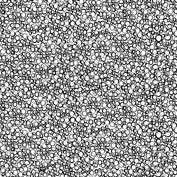 Sömlösa mönster av ritade små cirklar på en vit bakgrund. — Stock vektor