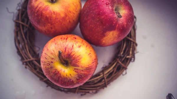 Apple harvest, Oktoberfest. Apple spas, apples in the nest