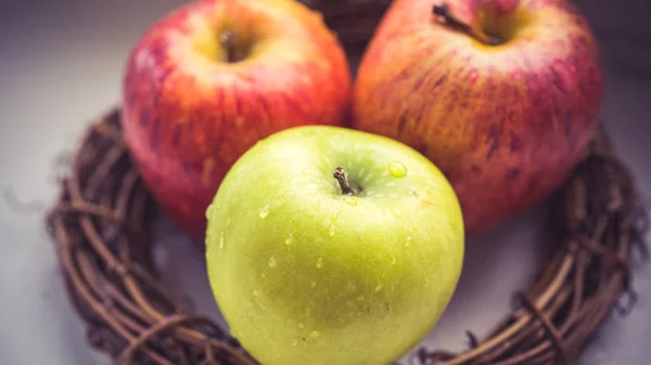 Apple harvest, Oktoberfest. Apple spas, apples in the nest