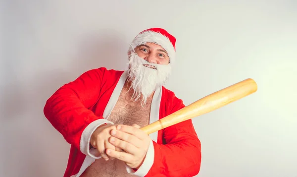 Kalın Duygusal Çıplak Gövde Ile Çiftçilik Üzerinde Noel — Stok fotoğraf