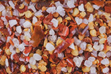 Farklı baharatlar, yakın çekim.