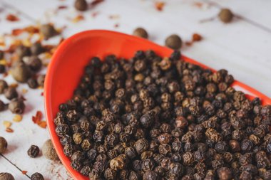 Biber Baharatı, yakın çekim.