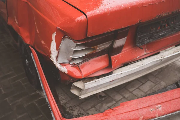 Old Damaged Car Crash — Stock Photo, Image