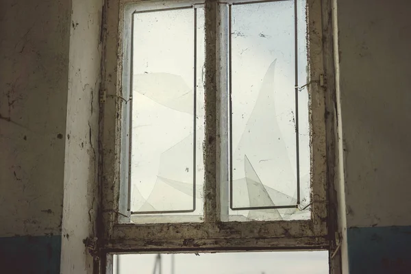 Old Window Abandoned Old Building — Stock Photo, Image