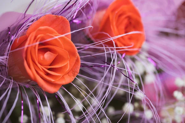 Se levantó la imagen de primer plano del Día de San Valentín. Captura de estudio . — Foto de Stock