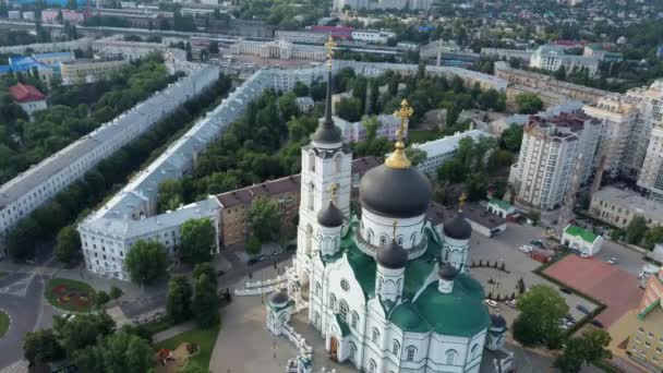 Keresztény Egyház Orosz Szellemi Vallási Építészeti Hagyományok Ortodoxia Emlékműve — Stock videók