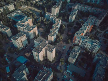 Rusya'da paneller binalar, Sovyet mimarisi evler. kentsel mimari