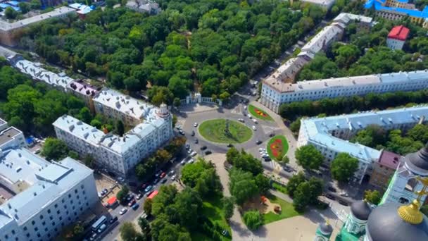 Paneles edificios en Rusia, casas de arquitectura soviética. arquitectura urbana — Vídeo de stock