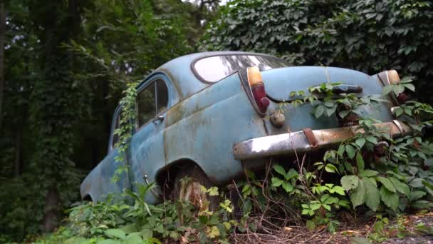 Viejo Coche Abandonado — Vídeo de stock