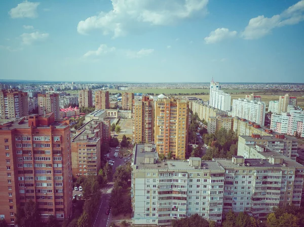 Panels buildings in Russia, Soviet architecture houses. urban architecture — Stock Photo, Image