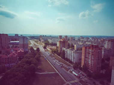 Rusya'da paneller binalar, Sovyet mimarisi evler. kentsel mimari