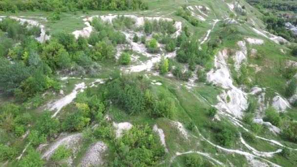 Vedere Aeriană Munților Cretă Timpul Verii Vedere Ochi Pasăre Dealurilor — Videoclip de stoc