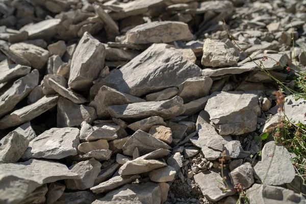 Feche Pedras Terras Altas Formações Rochosas Destruídas Área Montanhosa Dia — Fotografia de Stock