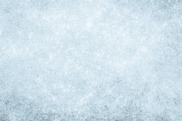 Beautiful Abstract Grunge Decorative Light Blue Cyan Painted Stucco Wall Texture. Handmade Rough Winter Christmas Paper Wide Background With Copy Space