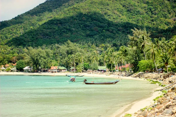 Tailandês Budismo Pangan Samui Selva Céu Mar Descanso Piscina Maiô — Fotografia de Stock