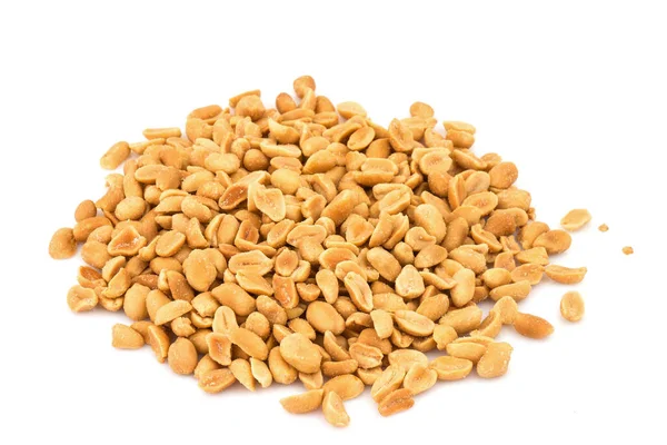 Heap Group Snack Peeled Salted Peanut Earth Nut Legume Groundnut — Stock Photo, Image