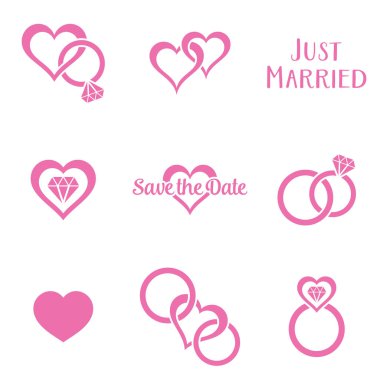 Sade tek renkli gelinlik sembolleri