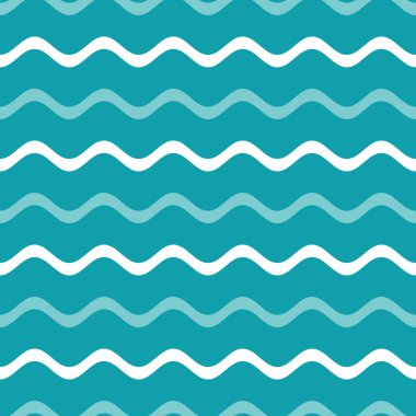 Basit mavi vektör sorunsuz dalgalı çizgi deseni