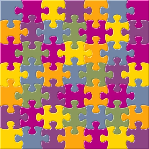 Vector achtergrond met gekoppelde puzzelstukjes — Stockvector