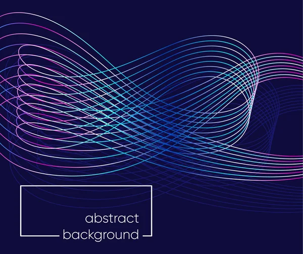 Fond abstrait vectoriel moderne avec onde linéaire — Image vectorielle