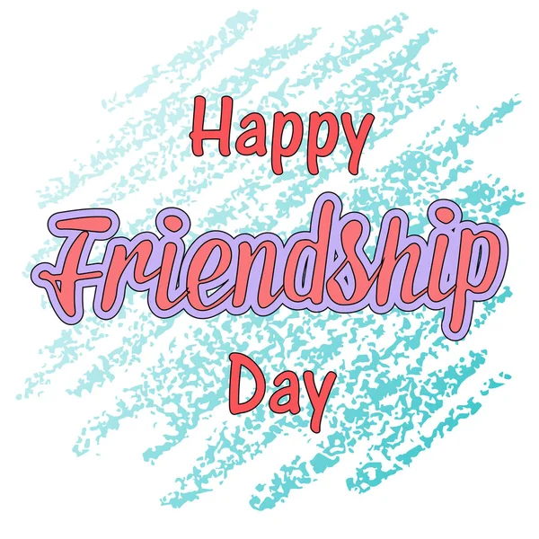 Dostluk günü kartı davetiye/şablon/kart/poster için vektör Illustration. Dostluk günü kutlama için parlak arka plan. EPS 10