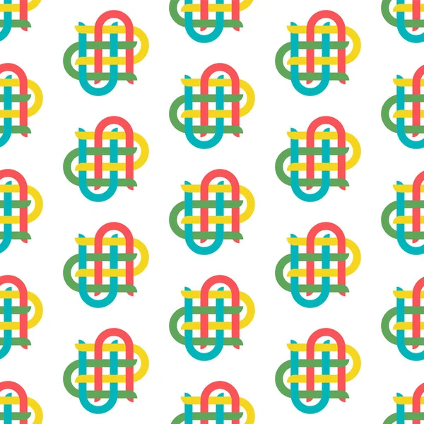 Düğüm logothype, etiket ve simge, kartları, davetiyeleri, şablonlar için vektör Illustration. 3D arka plan, nesne. EPS 10