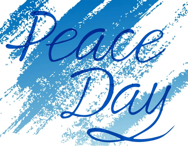 Barış günü yazı logothype, etiket ve simge, kartları, davetiyeleri, şablonlar için vektör Illustration. hat arka plan, nesne. EPS 10