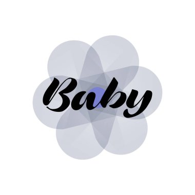 Ah bebek. Bebek ve çocuk odası süslemeleri çanta posterler, davetiyeler, kartları, giysi yastık için yazı. Beyaz arka plan üzerinde izole fırça hat. Bindirme için fotoğraf albümü.