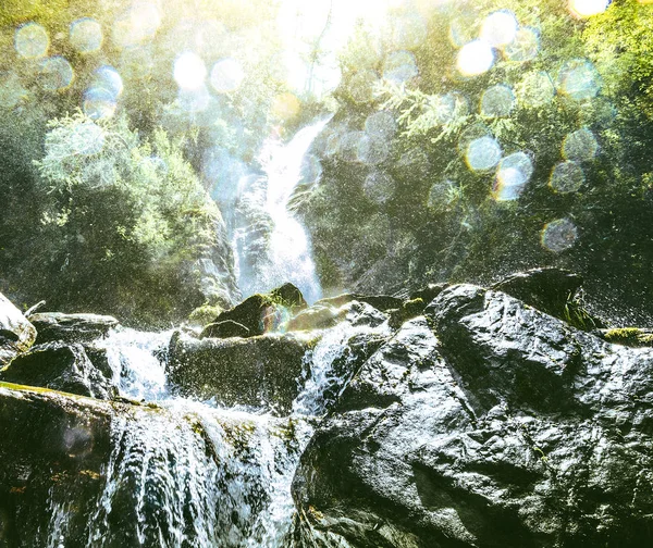 Yaz şelalesinin duyguları.