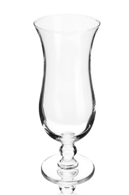 Beyaz bir arka plan üzerinde boş kasırga cam