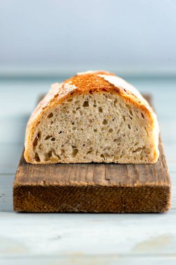 Beyaz ayçiçeği tohumu ekmek Maya ile yapılan