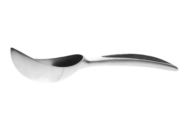 Ice Cream Spoon Utensil White Background — Stock Photo, Image