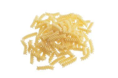 Ham İtalyan makarna spiraller yığını