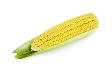 Beyaz bir arka planda, izole sarı Mısır