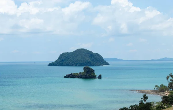 Beauty Sky Sea Sairee Sawee Beach Chumphon — Stock Photo, Image