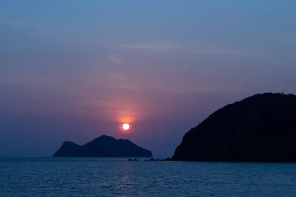 Beautiful Sunset light on the sea at koh  Phangan