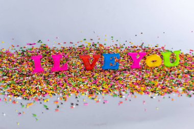 Yazı tipi rengi oyuncak, ı Love bir arka planı olarak kullanma.