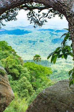 Bakış dağlar ve kasaba Chaiyaphum, Pha Sut kalem DIN Pa Hin Ngam Milli Parkı'nda, Chaiyaphum Tayland.