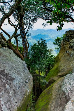 Bakış dağlar ve kasaba Chaiyaphum, Pha Sut kalem DIN Pa Hin Ngam Milli Parkı'nda, Chaiyaphum Tayland.