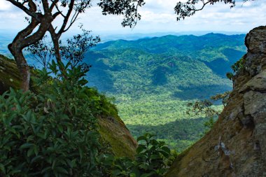 Bakış dağlar ve kasaba Chaiyaphum, Pha Sut kalem DIN Pa Hin Ngam Milli Parkı'nda, Chaiyaphum Tayland.