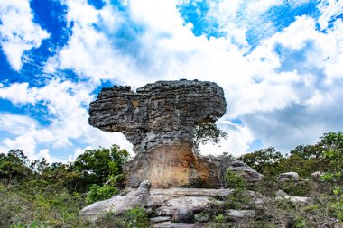 Taş radar, Pa Hin Ngam Milli Parkı, Chaiyaphum Tayland. Görünmeyen Tayland.