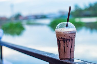 Çikolata serin görüntü arka plan nehir.