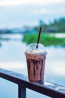 Çikolata serin görüntü arka plan nehir.