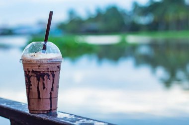 Çikolata serin görüntü arka plan nehir.